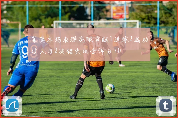 莱奥本场表现亮眼贡献1进球2成功过人与2次错失机会评分70